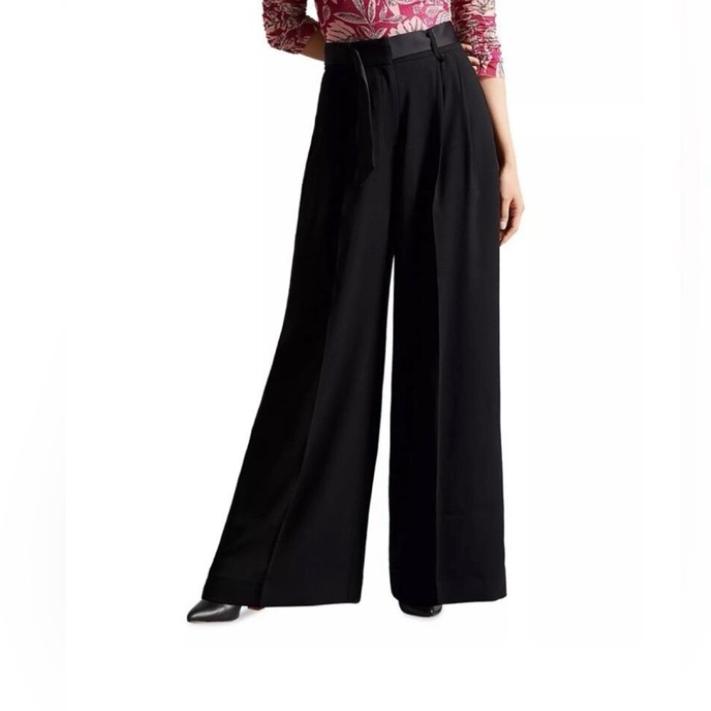 Ted Baker Eliziie Pleated Wide Leg Trouser Pants